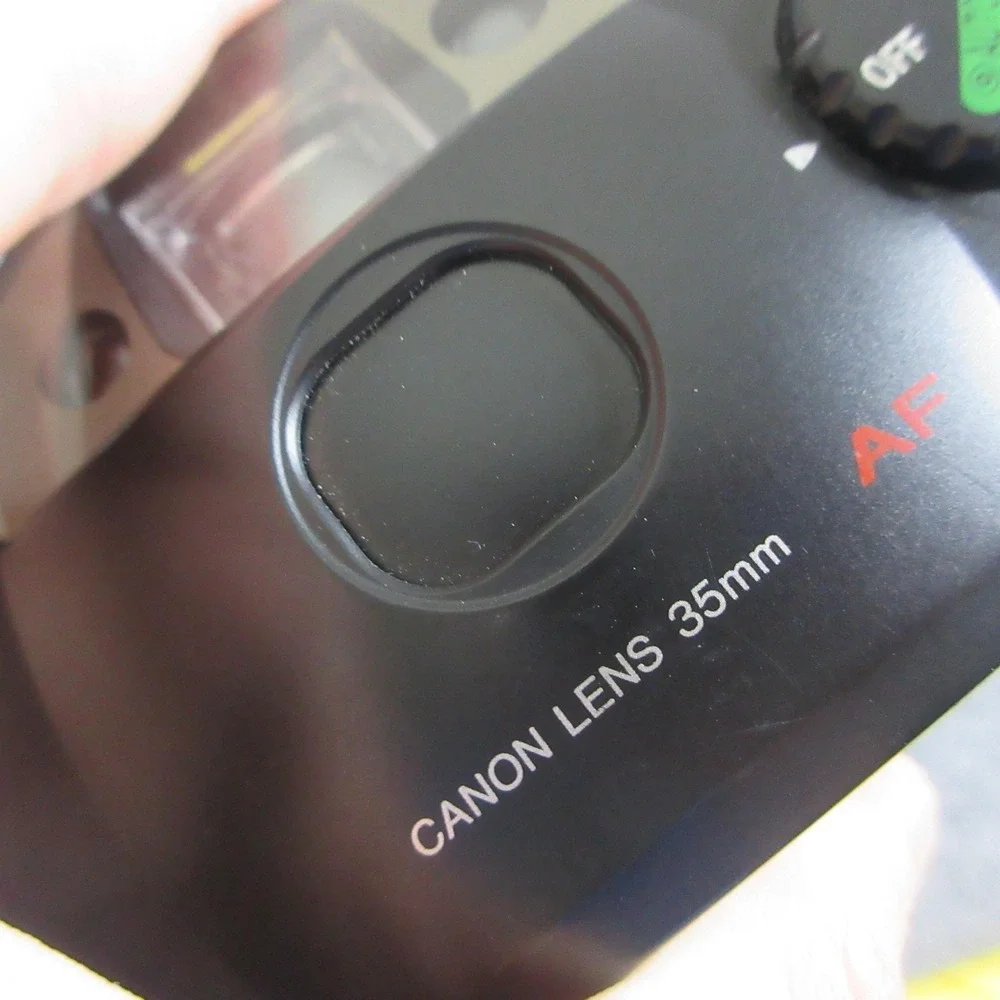 Vintage Canon Sure Shot Owl 35mm Film Camera AF Flash For Parts Repair